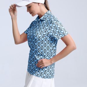 Short-sleeved Dry-Fit Polo Shirts For Women, Suitable For Golf, Tennis, Polo, Running, And Fishing Sports Training.