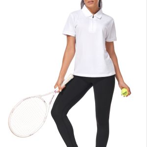 Women's Tennis Polo Shirt, Solid Color, Short Sleeve, Women's Leisure Sports Wear